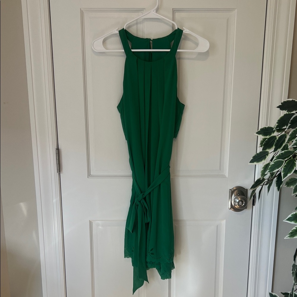 Jessica Simpson Sleeveless Green Midi Dress